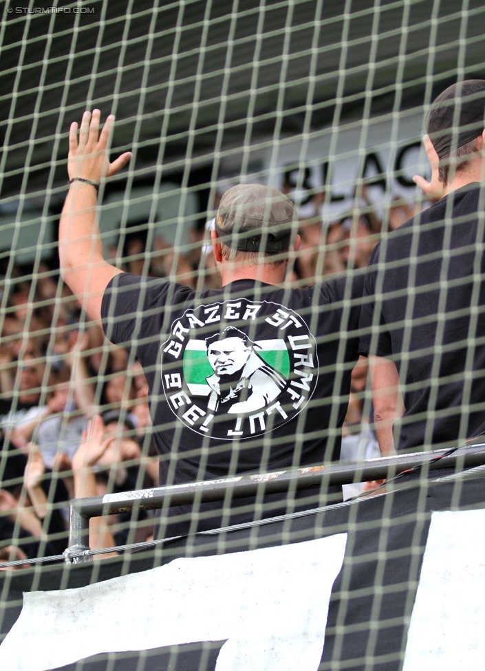 Sturm Graz - Altach
Oesterreichische Fussball Bundesliga, 10. Runde, SK Sturm Graz - SCR Altach, Stadion Liebenau Graz, 27.09.2014. 

Foto zeigt Fans von Sturm
