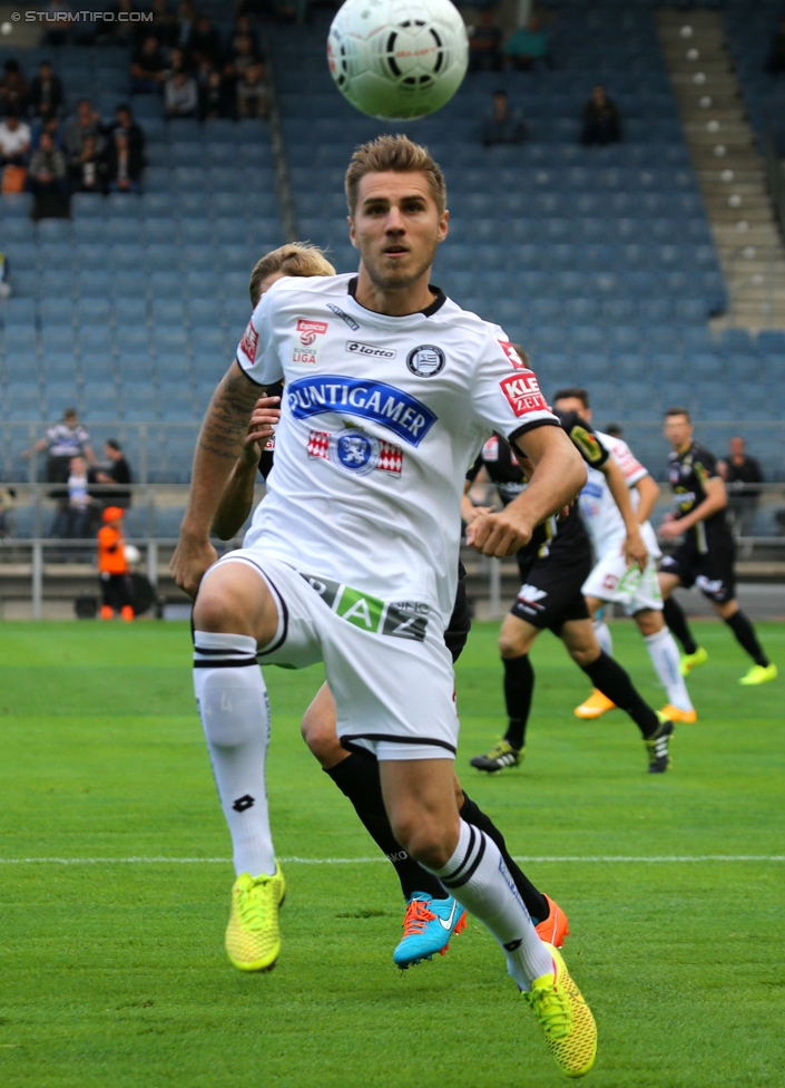 Sturm Graz - Altach
Oesterreichische Fussball Bundesliga, 10. Runde, SK Sturm Graz - SCR Altach, Stadion Liebenau Graz, 27.09.2014. 

Foto zeigt Thorsten Schick (Sturm)
