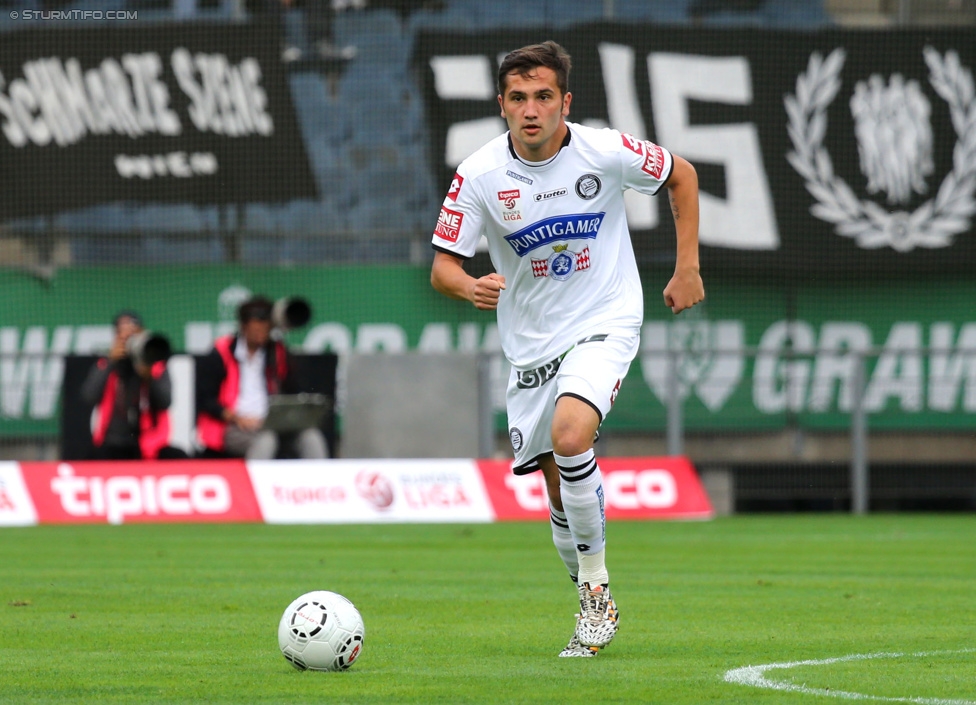 Sturm Graz - Altach
Oesterreichische Fussball Bundesliga, 10. Runde, SK Sturm Graz - SCR Altach, Stadion Liebenau Graz, 27.09.2014. 

Foto zeigt Anel Hadzic (Sturm)
