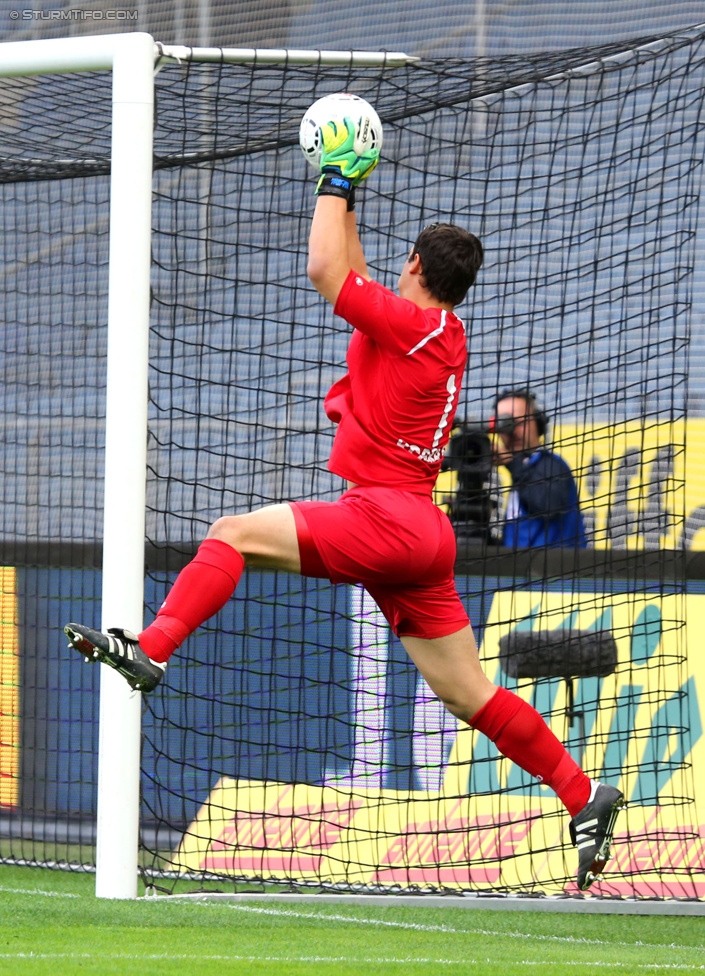 Sturm Graz - Altach
Oesterreichische Fussball Bundesliga, 10. Runde, SK Sturm Graz - SCR Altach, Stadion Liebenau Graz, 27.09.2014. 

Foto zeigt Martin Kobras (Altach)
