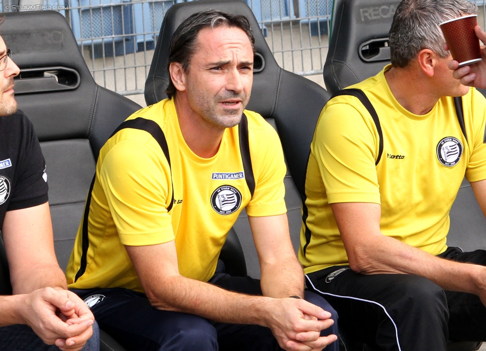 Sturm Graz - Altach
Oesterreichische Fussball Bundesliga, 10. Runde, SK Sturm Graz - SCR Altach, Stadion Liebenau Graz, 27.09.2014. 

Foto zeigt Guenther Neukirchner (Cheftrainer Sturm)
