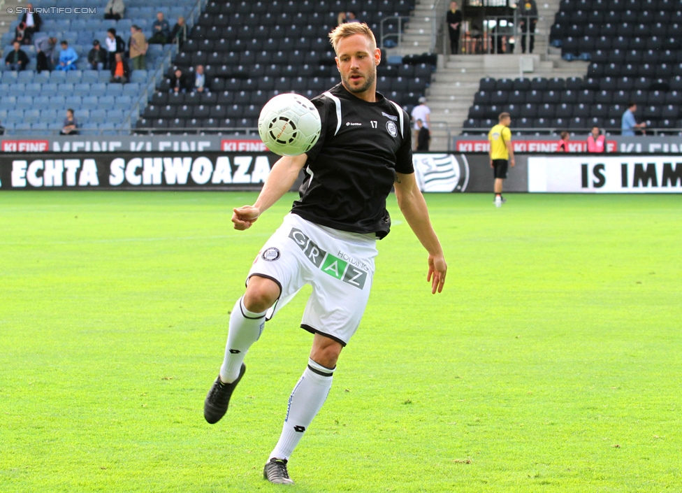 Sturm Graz - Altach
Oesterreichische Fussball Bundesliga, 10. Runde, SK Sturm Graz - SCR Altach, Stadion Liebenau Graz, 27.09.2014. 

Foto zeigt Martin Ehrenreich (Sturm)
