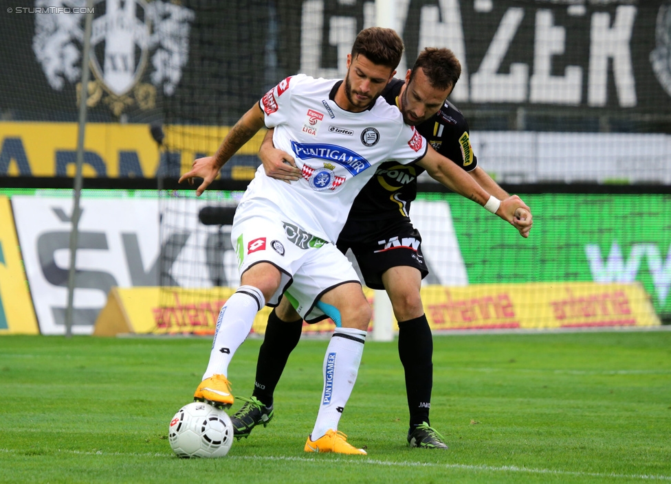 Sturm Graz - Altach
Oesterreichische Fussball Bundesliga, 10. Runde, SK Sturm Graz - SCR Altach, Stadion Liebenau Graz, 27.09.2014. 

Foto zeigt Marco Djuricin (Sturm)
