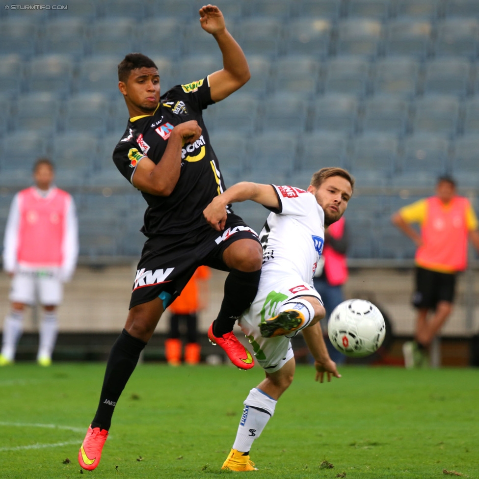 Sturm Graz - Altach
Oesterreichische Fussball Bundesliga, 10. Runde, SK Sturm Graz - SCR Altach, Stadion Liebenau Graz, 27.09.2014. 

Foto zeigt David Schloffer (Sturm)
