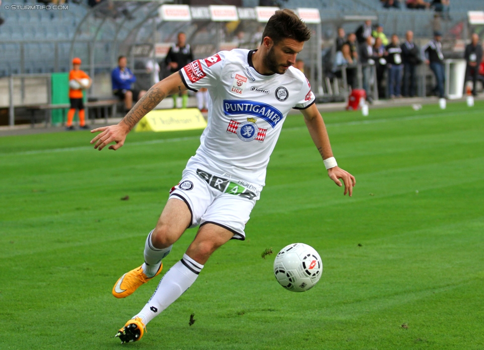 Sturm Graz - Altach
Oesterreichische Fussball Bundesliga, 10. Runde, SK Sturm Graz - SCR Altach, Stadion Liebenau Graz, 27.09.2014. 

Foto zeigt Marco Djuricin (Sturm)
