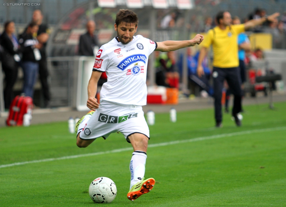 Sturm Graz - Altach
Oesterreichische Fussball Bundesliga, 10. Runde, SK Sturm Graz - SCR Altach, Stadion Liebenau Graz, 27.09.2014. 

Foto zeigt Aleksandar Todorovski (Sturm)
