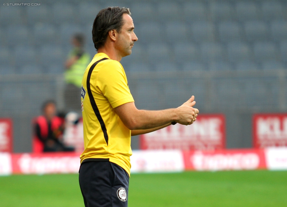 Sturm Graz - Altach
Oesterreichische Fussball Bundesliga, 10. Runde, SK Sturm Graz - SCR Altach, Stadion Liebenau Graz, 27.09.2014. 

Foto zeigt Guenther Neukirchner (Cheftrainer Sturm)
