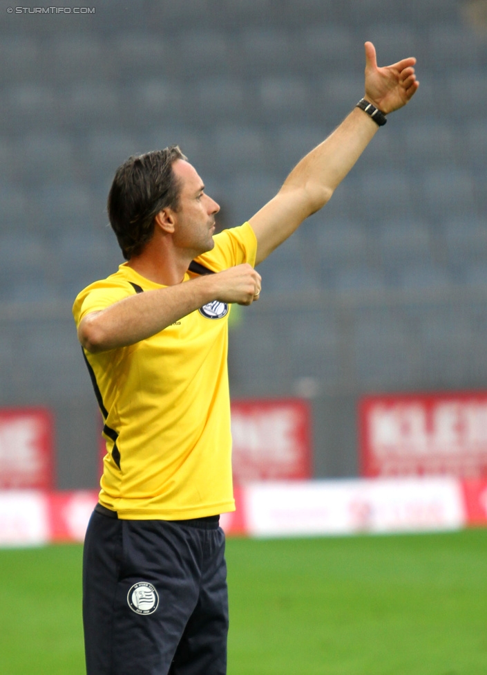 Sturm Graz - Altach
Oesterreichische Fussball Bundesliga, 10. Runde, SK Sturm Graz - SCR Altach, Stadion Liebenau Graz, 27.09.2014. 

Foto zeigt Guenther Neukirchner (Cheftrainer Sturm)
