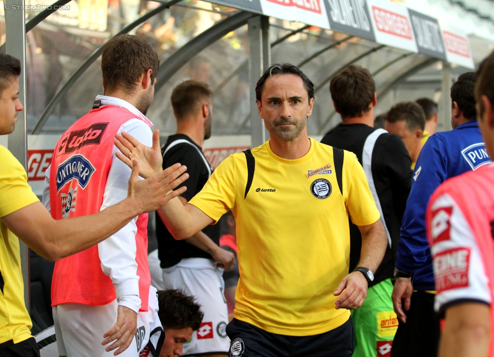 Sturm Graz - Altach
Oesterreichische Fussball Bundesliga, 10. Runde, SK Sturm Graz - SCR Altach, Stadion Liebenau Graz, 27.09.2014. 

Foto zeigt Guenther Neukirchner (Cheftrainer Sturm)
