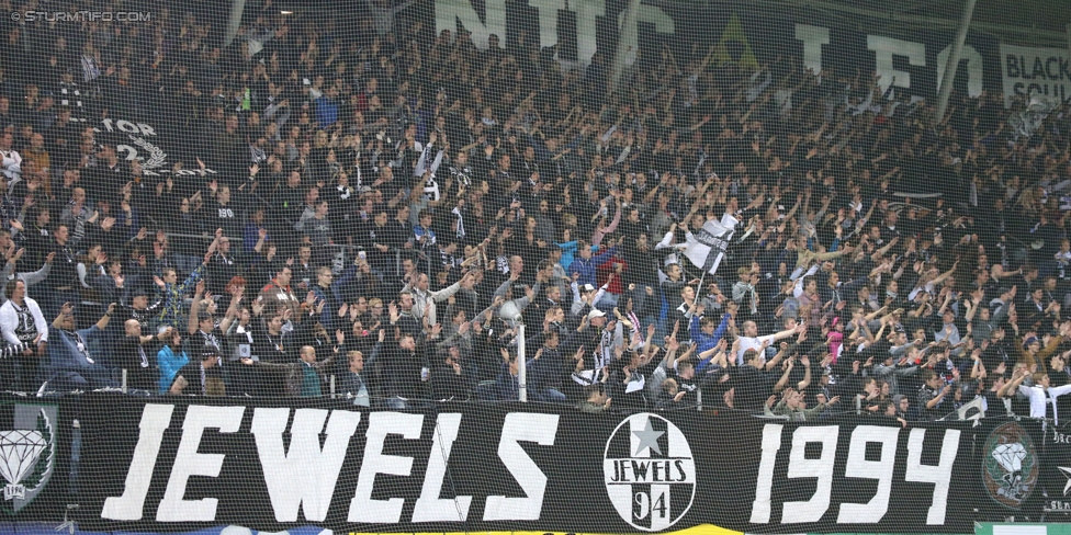 Sturm Graz - Groedig
Oesterreichische Fussball Bundesliga, 11. Runde, SK Sturm Graz - SV Groedig, Stadion Liebenau Graz, 04.10.2014. 

Foto zeigt Fans von Sturm
