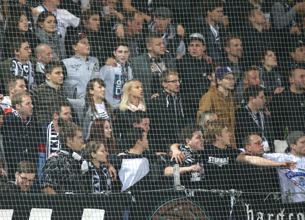 Sturm Graz - Groedig
Oesterreichische Fussball Bundesliga, 11. Runde, SK Sturm Graz - SV Groedig, Stadion Liebenau Graz, 04.10.2014. 

Foto zeigt Fans von Sturm
