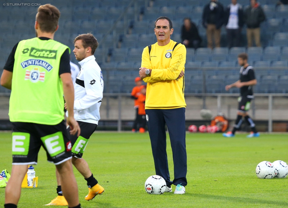 Sturm Graz - Groedig
Oesterreichische Fussball Bundesliga, 11. Runde, SK Sturm Graz - SV Groedig, Stadion Liebenau Graz, 04.10.2014. 

Foto zeigt Thomas Kristl (Co-Trainer Sturm)
