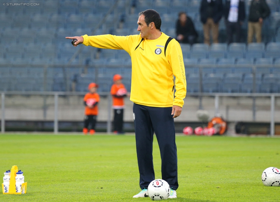 Sturm Graz - Groedig
Oesterreichische Fussball Bundesliga, 11. Runde, SK Sturm Graz - SV Groedig, Stadion Liebenau Graz, 04.10.2014. 

Foto zeigt Thomas Kristl (Co-Trainer Sturm)
