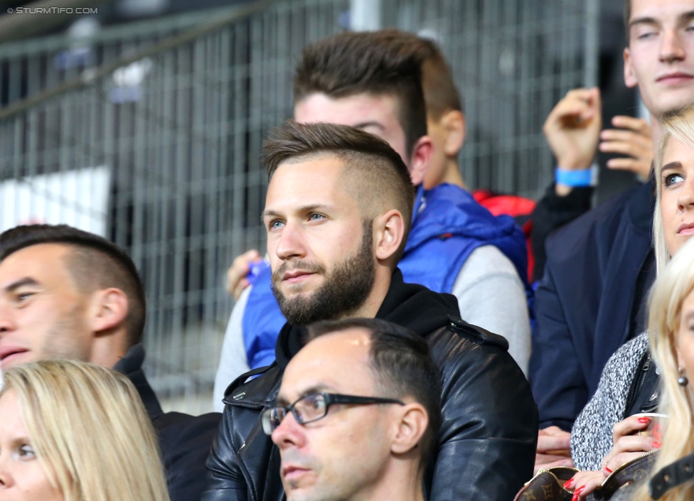 Sturm Graz - Groedig
Oesterreichische Fussball Bundesliga, 11. Runde, SK Sturm Graz - SV Groedig, Stadion Liebenau Graz, 04.10.2014. 

Foto zeigt Sandro Foda
