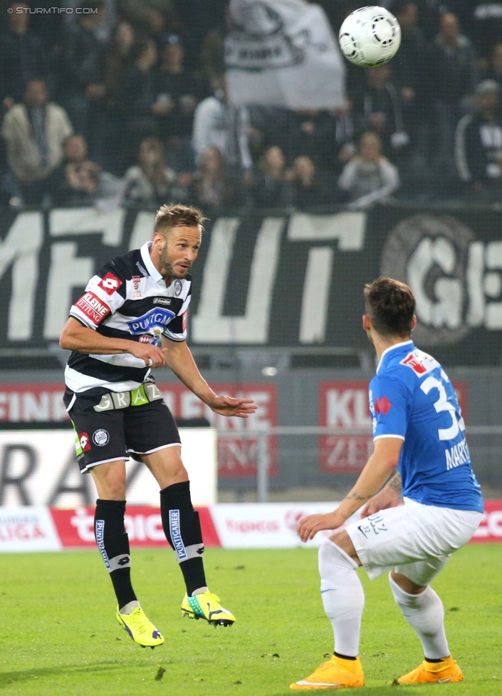 Sturm Graz - Groedig
Oesterreichische Fussball Bundesliga, 11. Runde, SK Sturm Graz - SV Groedig, Stadion Liebenau Graz, 04.10.2014. 

Foto zeigt Martin Ehrenreich (Sturm)
