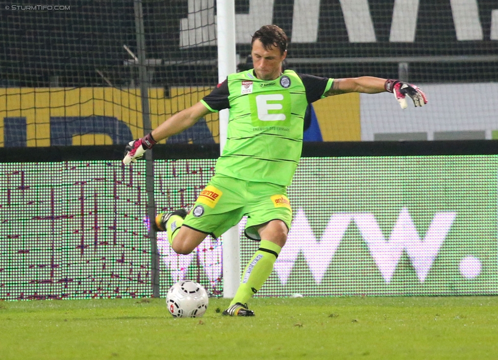 Sturm Graz - Groedig
Oesterreichische Fussball Bundesliga, 11. Runde, SK Sturm Graz - SV Groedig, Stadion Liebenau Graz, 04.10.2014. 

Foto zeigt Christian Gratzei (Sturm)
