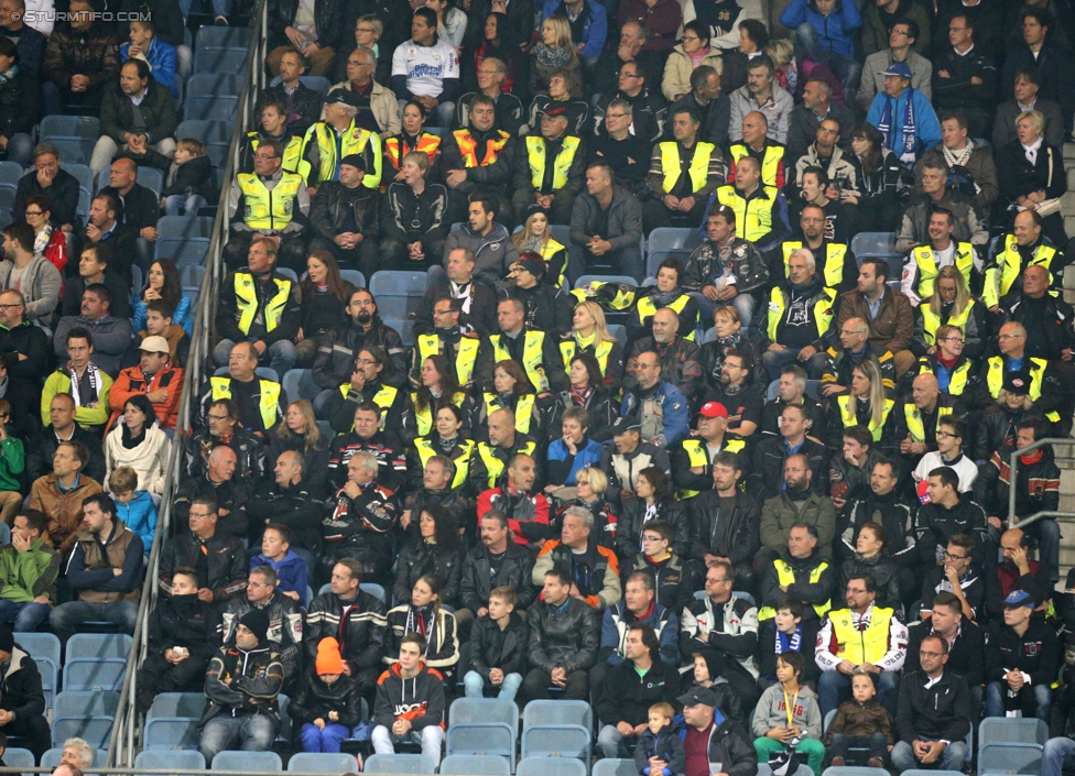 Sturm Graz - Groedig
Oesterreichische Fussball Bundesliga, 11. Runde, SK Sturm Graz - SV Groedig, Stadion Liebenau Graz, 04.10.2014. 

Foto zeigt Fans
