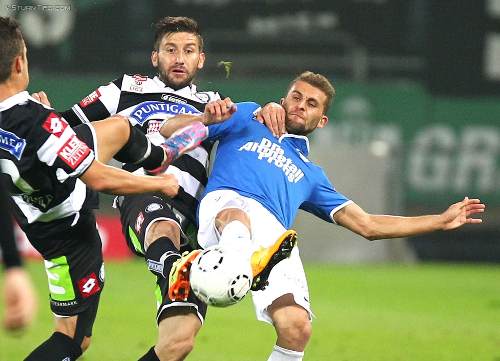 Sturm Graz - Groedig
Oesterreichische Fussball Bundesliga, 11. Runde, SK Sturm Graz - SV Groedig, Stadion Liebenau Graz, 04.10.2014. 

Foto zeigt Aleksandar Todorovski (Sturm)
