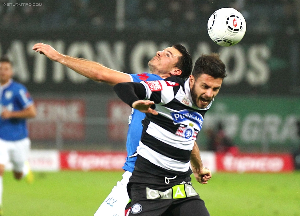 Sturm Graz - Groedig
Oesterreichische Fussball Bundesliga, 11. Runde, SK Sturm Graz - SV Groedig, Stadion Liebenau Graz, 04.10.2014. 

Foto zeigt Marco Djuricin (Sturm)
