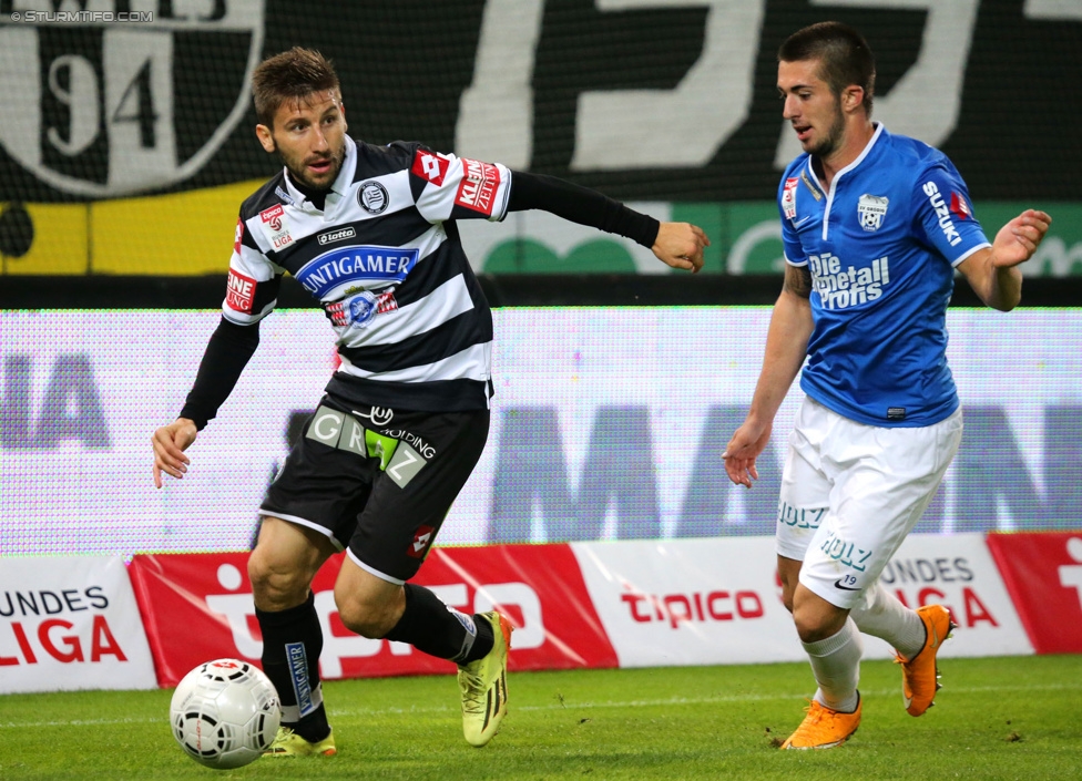 Sturm Graz - Groedig
Oesterreichische Fussball Bundesliga, 11. Runde, SK Sturm Graz - SV Groedig, Stadion Liebenau Graz, 04.10.2014. 

Foto zeigt Aleksandar Todorovski (Sturm)
