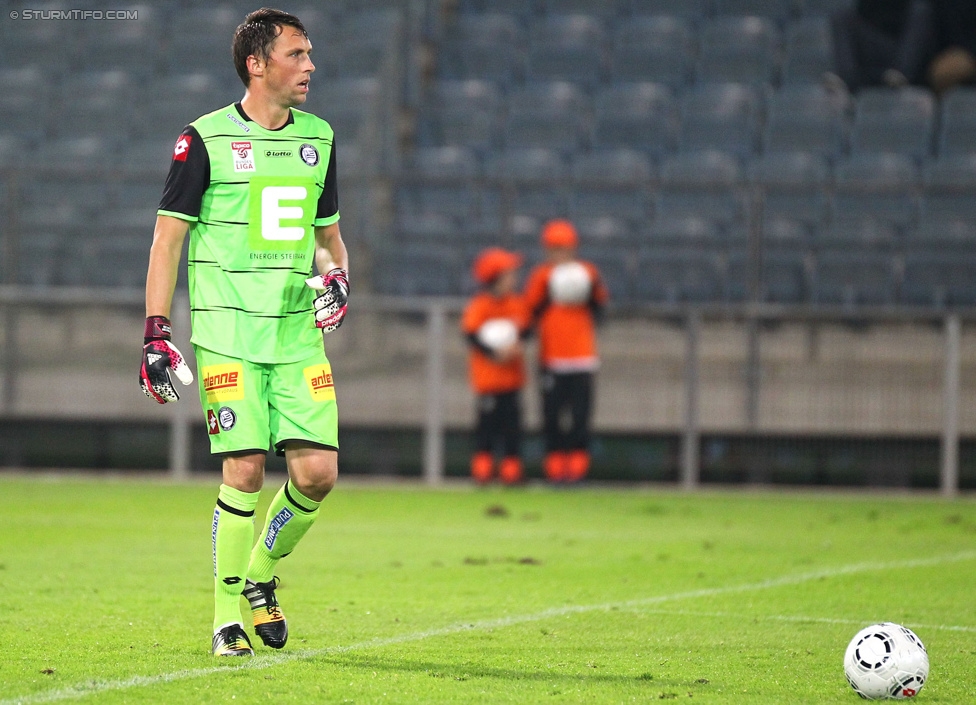 Sturm Graz - Groedig
Oesterreichische Fussball Bundesliga, 11. Runde, SK Sturm Graz - SV Groedig, Stadion Liebenau Graz, 04.10.2014. 

Foto zeigt Christian Gratzei (Sturm)
