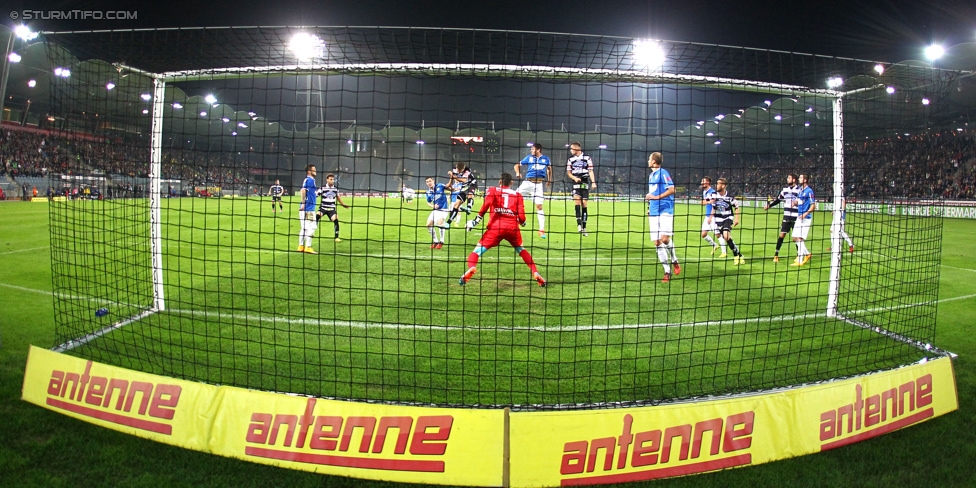 Sturm Graz - Groedig
Oesterreichische Fussball Bundesliga, 11. Runde, SK Sturm Graz - SV Groedig, Stadion Liebenau Graz, 04.10.2014. 

Foto zeigt eine Innenansicht im Stadion Liebenau
