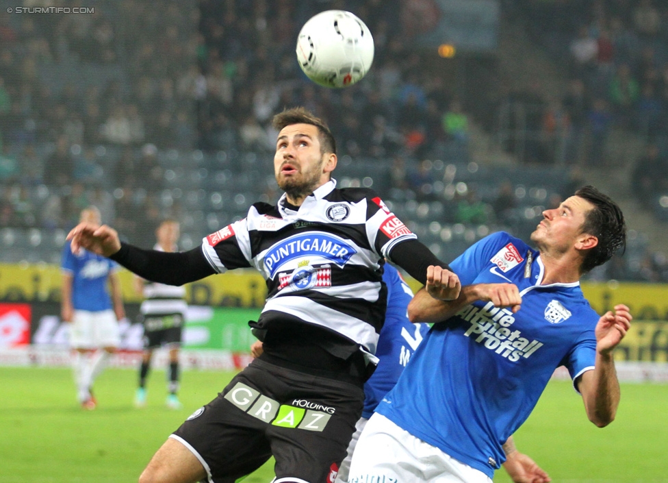 Sturm Graz - Groedig
Oesterreichische Fussball Bundesliga, 11. Runde, SK Sturm Graz - SV Groedig, Stadion Liebenau Graz, 04.10.2014. 

Foto zeigt Aleksandar Todorovski (Sturm)
