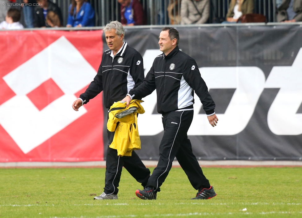 Sturm Damen - LUV
OEFB Frauenliga, 6. Runde,  SK Sturm Graz Damen - LUV Graz, Trainingszentrum Messendorf, 04.10.2014. 

Foto zeigt Markus Hiden (Cheftrainer Sturm Damen)
