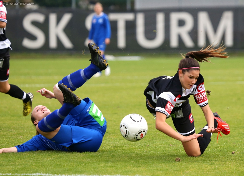 Sturm Damen - LUV
OEFB Frauenliga, 6. Runde,  SK Sturm Graz Damen - LUV Graz, Trainingszentrum Messendorf, 04.10.2014. 

Foto zeigt Selina Mandl (Sturm Damen)
Schlüsselwörter: foul