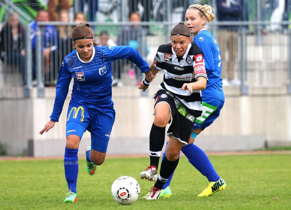 Sturm Damen - LUV
OEFB Frauenliga, 6. Runde,  SK Sturm Graz Damen - LUV Graz, Trainingszentrum Messendorf, 04.10.2014. 

Foto zeigt Urska Zganec (Sturm Damen)
