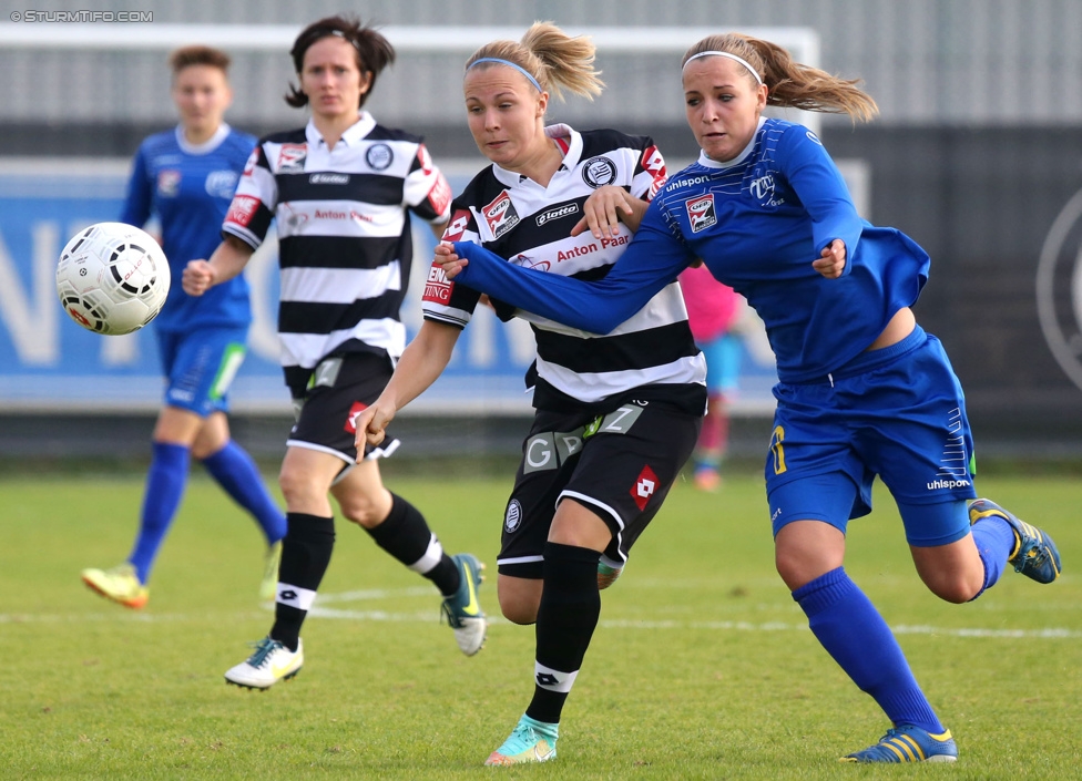 Sturm Damen - LUV
OEFB Frauenliga, 6. Runde,  SK Sturm Graz Damen - LUV Graz, Trainingszentrum Messendorf, 04.10.2014. 

Foto zeigt Irina Wurzinger (Sturm Damen)
