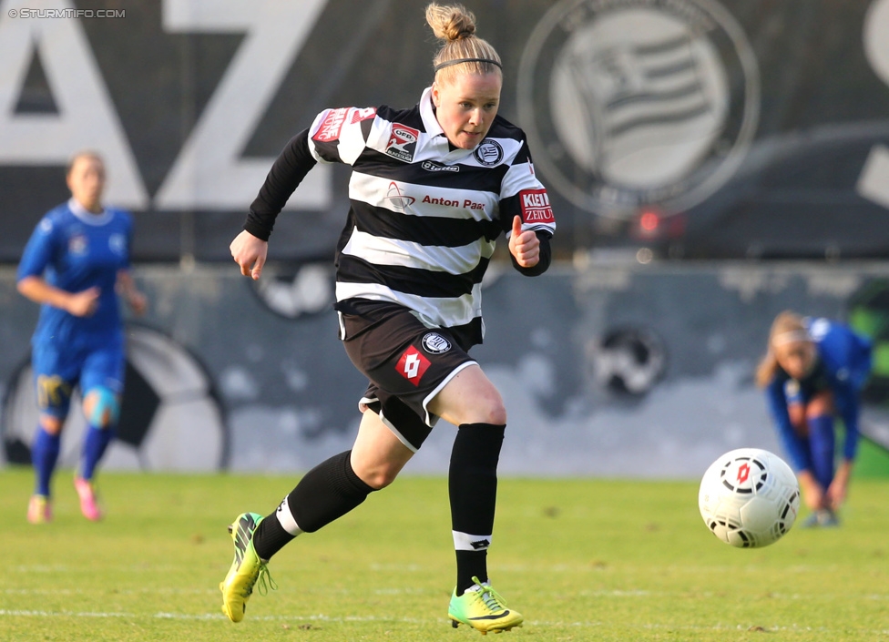 Sturm Damen - LUV
OEFB Frauenliga, 6. Runde,  SK Sturm Graz Damen - LUV Graz, Trainingszentrum Messendorf, 04.10.2014. 

Foto zeigt Anna Ebner (Sturm Damen)
