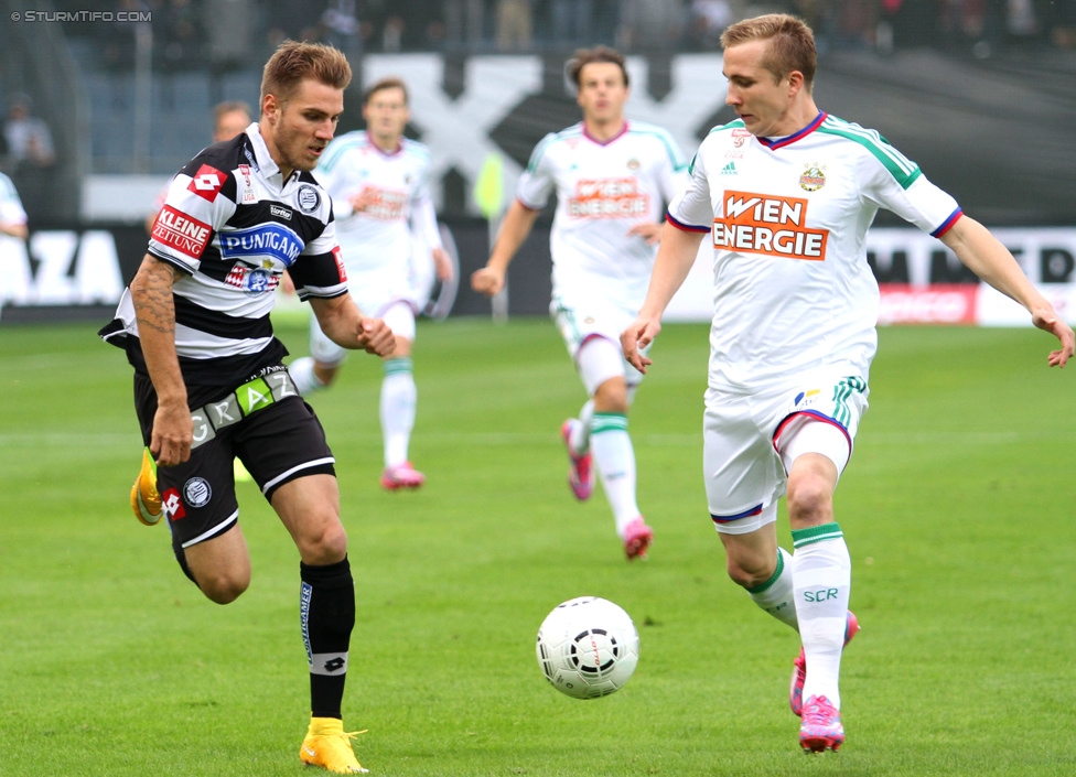 Sturm Graz - Rapid Wien
Oesterreichische Fussball Bundesliga, 13. Runde, SK Sturm Graz - SK Rapid Wien, Stadion Liebenau Graz, 25.10.2014. 

Foto Thorsten Schick (Sturm) 
