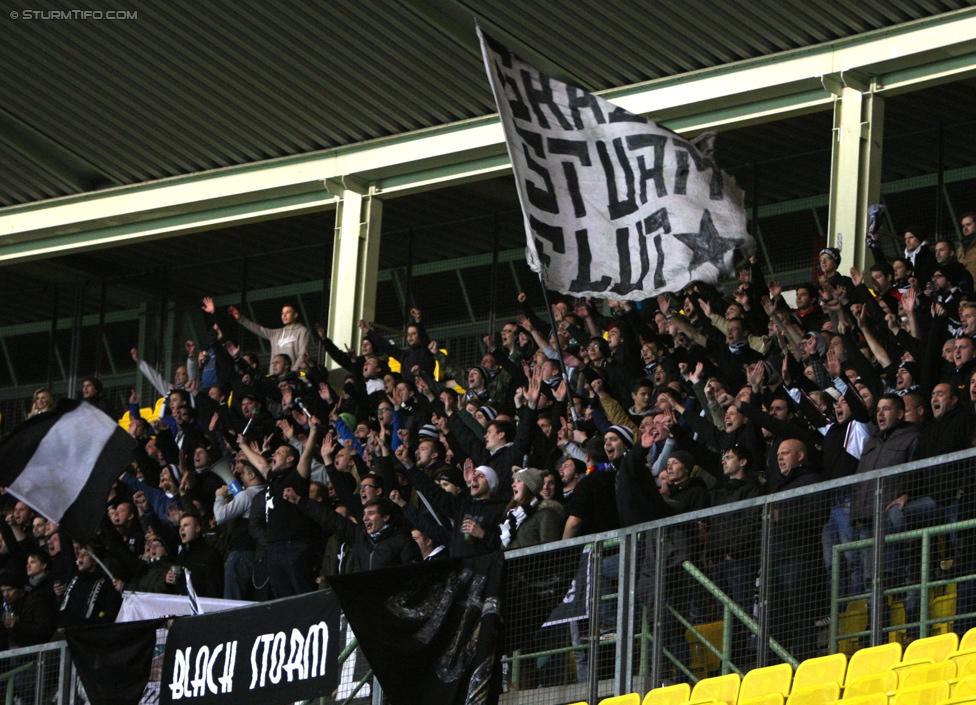 Rapid Wien - Sturm Graz
OEFB Cup, Achtelfinale, SK Rapid Wien - SK Sturm Graz, Ernst-Happel-Stadion Wien, 29.10.2014. 

Foto zeigt Fans von Sturm
