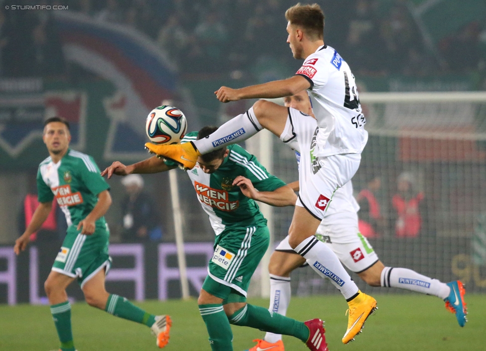 Rapid Wien - Sturm Graz
OEFB Cup, Achtelfinale, SK Rapid Wien - SK Sturm Graz, Ernst-Happel-Stadion Wien, 29.10.2014. 

Foto zeigt Thorsten Schick (Sturm)
