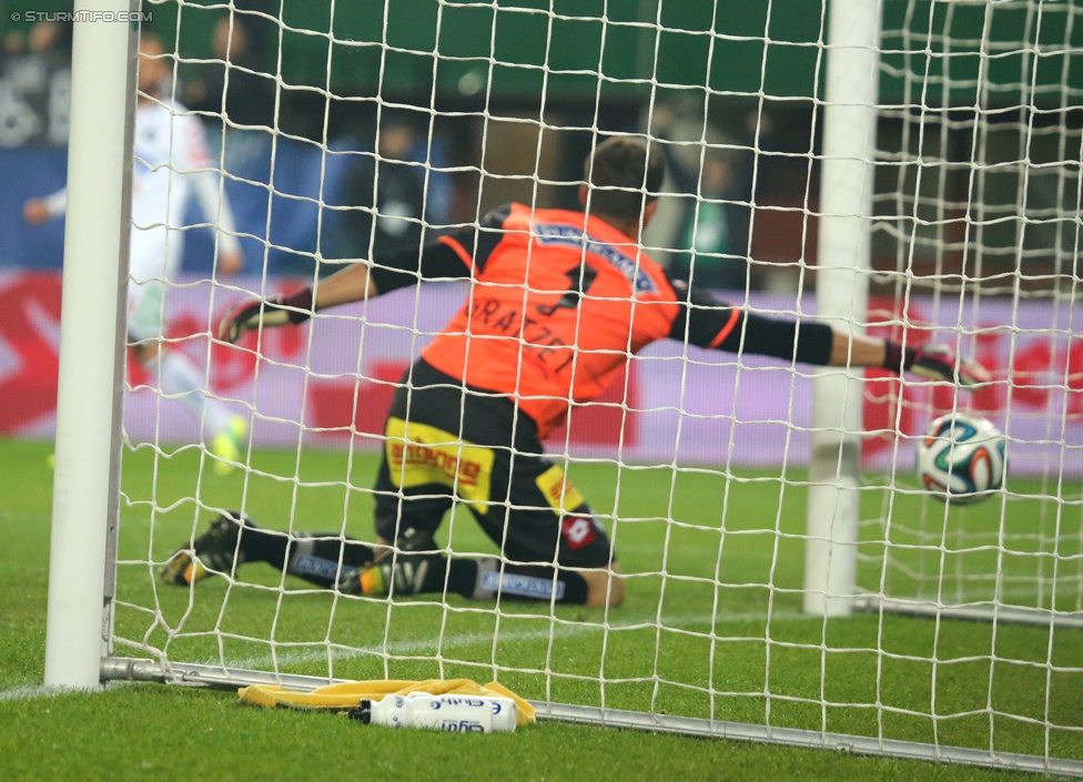 Rapid Wien - Sturm Graz
OEFB Cup, Achtelfinale, SK Rapid Wien - SK Sturm Graz, Ernst-Happel-Stadion Wien, 29.10.2014. 

Foto zeigt Christian Gratzei (Sturm)
Schlüsselwörter: tor