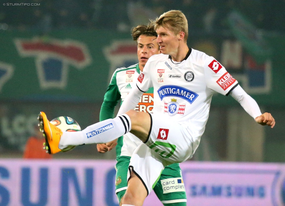 Rapid Wien - Sturm Graz
OEFB Cup, Achtelfinale, SK Rapid Wien - SK Sturm Graz, Ernst-Happel-Stadion Wien, 29.10.2014. 

Foto zeigt Simon Piesinger (Sturm)
