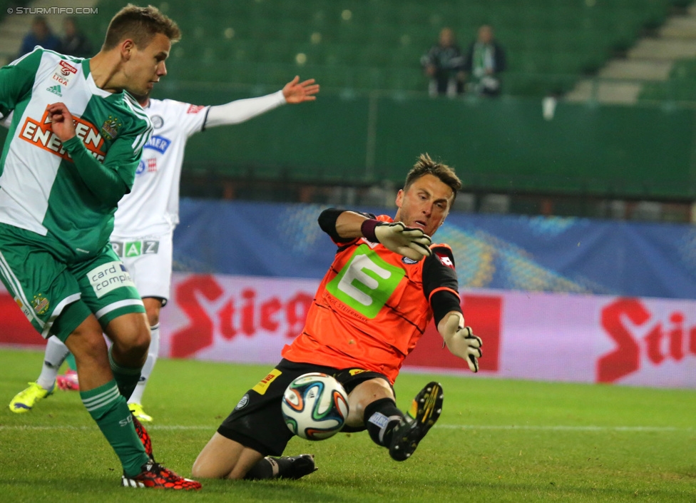 Rapid Wien - Sturm Graz
OEFB Cup, Achtelfinale, SK Rapid Wien - SK Sturm Graz, Ernst-Happel-Stadion Wien, 29.10.2014. 

Foto zeigt Christian Gratzei (Sturm)
