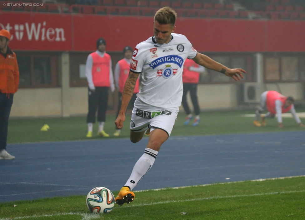 Rapid Wien - Sturm Graz
OEFB Cup, Achtelfinale, SK Rapid Wien - SK Sturm Graz, Ernst-Happel-Stadion Wien, 29.10.2014. 

Foto zeigt Thorsten Schick (Sturm)
