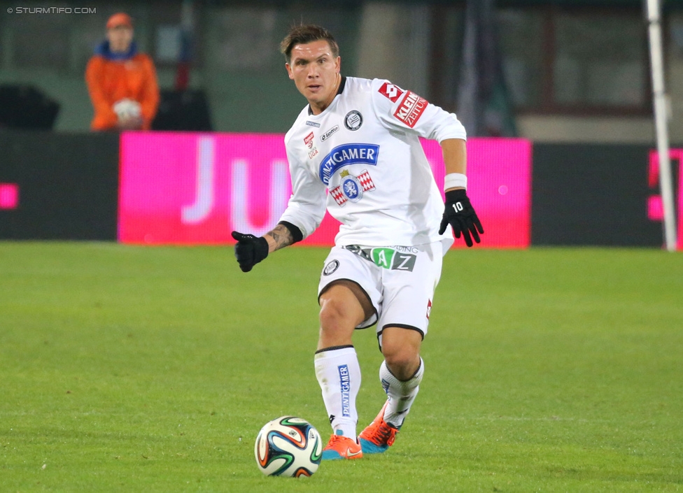 Rapid Wien - Sturm Graz
OEFB Cup, Achtelfinale, SK Rapid Wien - SK Sturm Graz, Ernst-Happel-Stadion Wien, 29.10.2014. 

Foto zeigt Marko Stankovic (Sturm)
