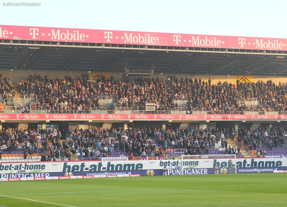 Austria Wien - Sturm Graz
Oesterreichische Fussball Bundesliga, 14. Runde, FK Austria Wien - SK Sturm Graz, Franz-Horr-Stadion Wien, 01.11.2014. 

Foto zeigt Fans von Austria Wien
Schlüsselwörter: protest