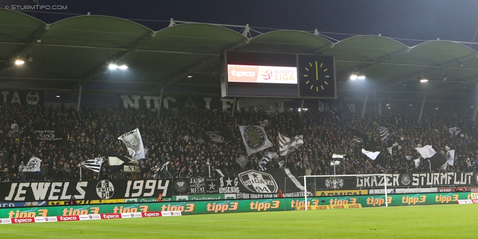 Sturm Graz - RB Salzburg
Oesterreichische Fussball Bundesliga, 16. Runde, SK Sturm Graz - FC RB Salzburg, Stadion Liebenau Graz, 23.11.2014. 

Foto zeigt Fans von Sturm
