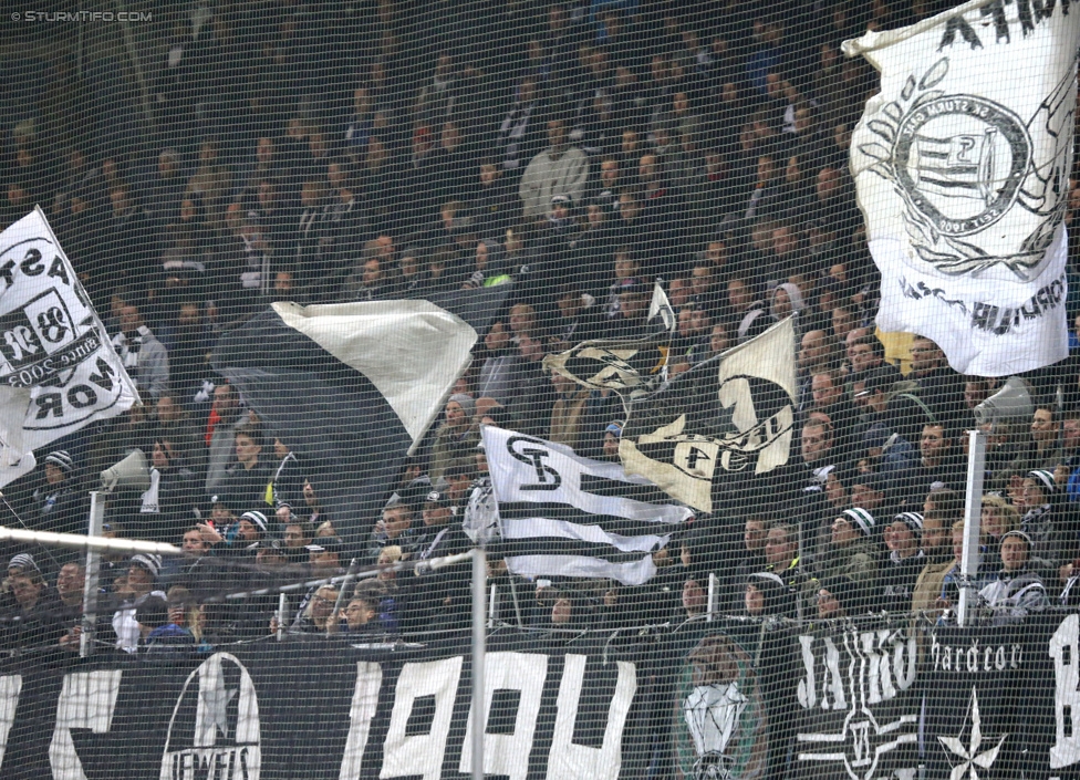 Sturm Graz - RB Salzburg
Oesterreichische Fussball Bundesliga, 16. Runde, SK Sturm Graz - FC RB Salzburg, Stadion Liebenau Graz, 23.11.2014. 

Foto zeigt Fans von Sturm
