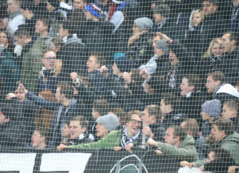 Sturm Graz - RB Salzburg
Oesterreichische Fussball Bundesliga, 16. Runde, SK Sturm Graz - FC RB Salzburg, Stadion Liebenau Graz, 23.11.2014. 

Foto zeigt Fans von Sturm
