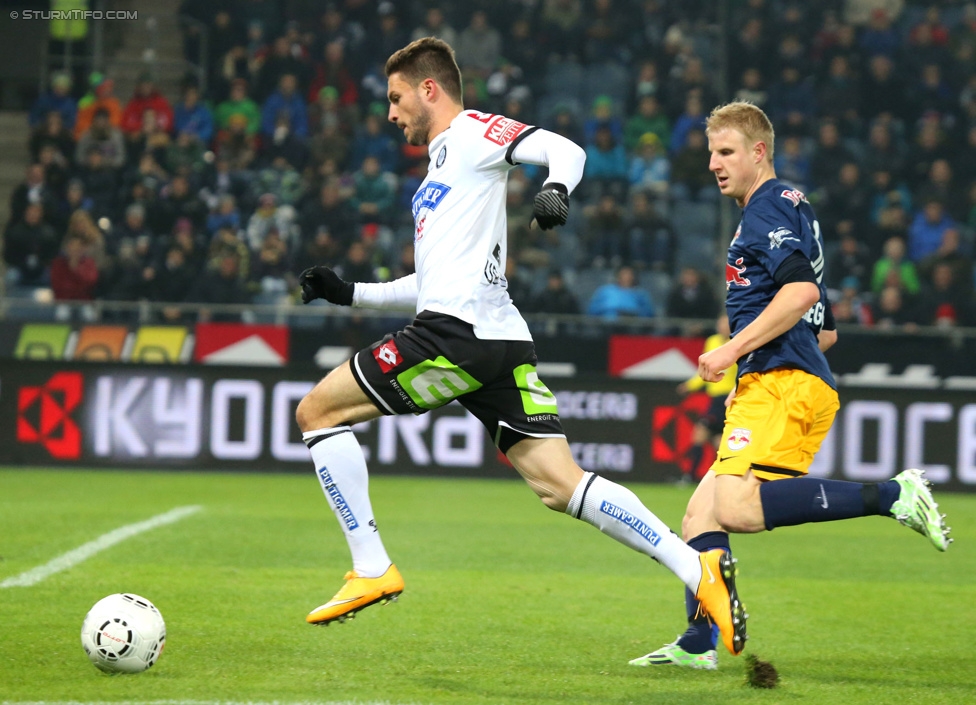 Sturm Graz - RB Salzburg
Oesterreichische Fussball Bundesliga, 16. Runde, SK Sturm Graz - FC RB Salzburg, Stadion Liebenau Graz, 23.11.2014. 

Foto zeigt Marco Djuricin (Sturm)
