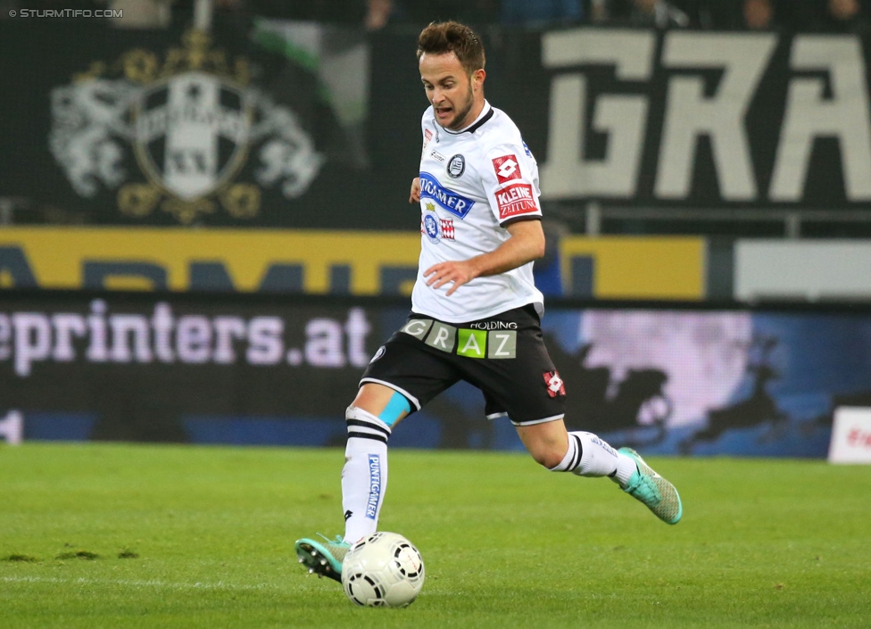 Sturm Graz - RB Salzburg
Oesterreichische Fussball Bundesliga, 16. Runde, SK Sturm Graz - FC RB Salzburg, Stadion Liebenau Graz, 23.11.2014. 

Foto zeigt Christian Klem (Sturm)
