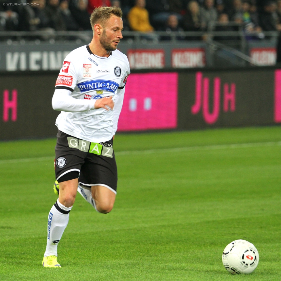 Sturm Graz - RB Salzburg
Oesterreichische Fussball Bundesliga, 16. Runde, SK Sturm Graz - FC RB Salzburg, Stadion Liebenau Graz, 23.11.2014. 

Foto zeigt Martin Ehrenreich (Sturm)
