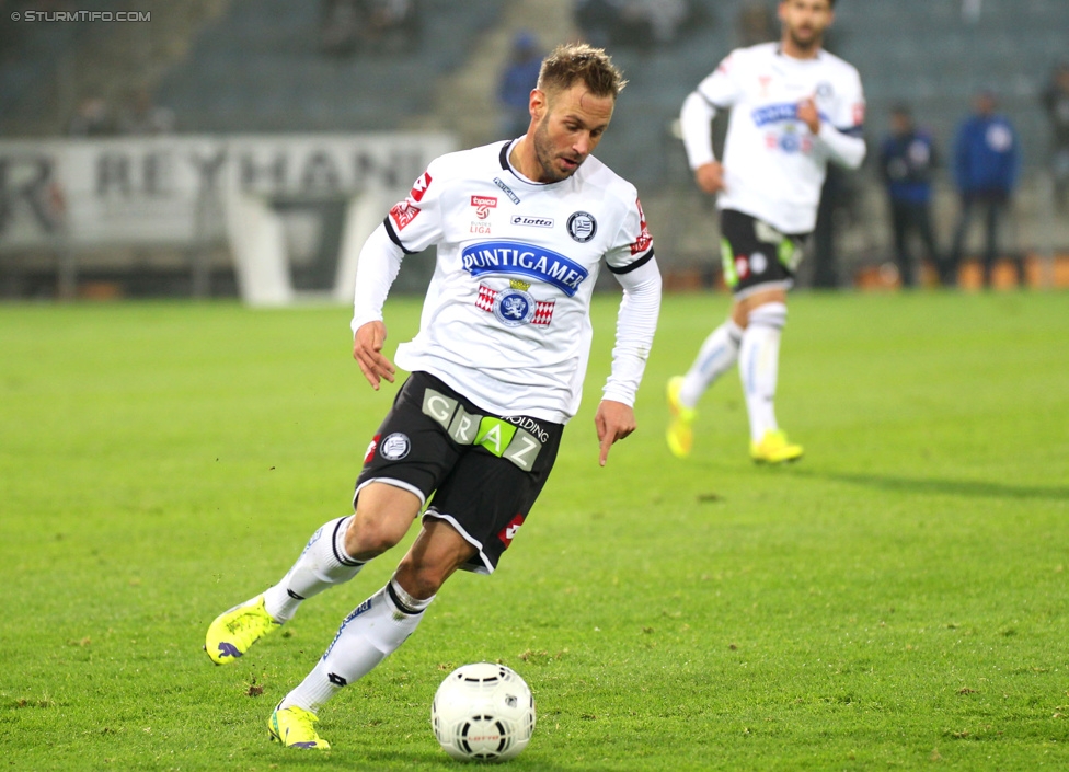 Sturm Graz - RB Salzburg
Oesterreichische Fussball Bundesliga, 16. Runde, SK Sturm Graz - FC RB Salzburg, Stadion Liebenau Graz, 23.11.2014. 

Foto zeigt Martin Ehrenreich (Sturm)
