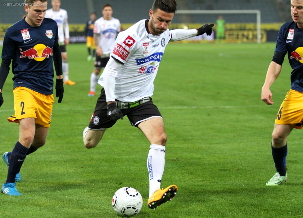 Sturm Graz - RB Salzburg
Oesterreichische Fussball Bundesliga, 16. Runde, SK Sturm Graz - FC RB Salzburg, Stadion Liebenau Graz, 23.11.2014. 

Foto zeigt Marco Djuricin (Sturm)
