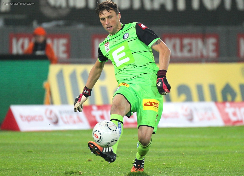 Sturm Graz - RB Salzburg
Oesterreichische Fussball Bundesliga, 16. Runde, SK Sturm Graz - FC RB Salzburg, Stadion Liebenau Graz, 23.11.2014. 

Foto zeigt Christian Gratzei (Sturm)
